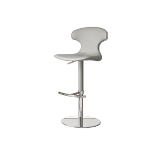 北歐風帶腳踏皮藝軟墊靠背高腳凳